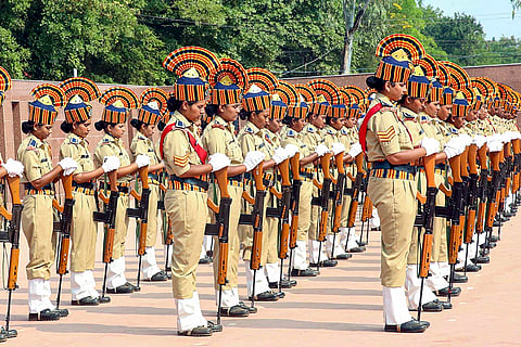 Police Commemoration Day rehearsal