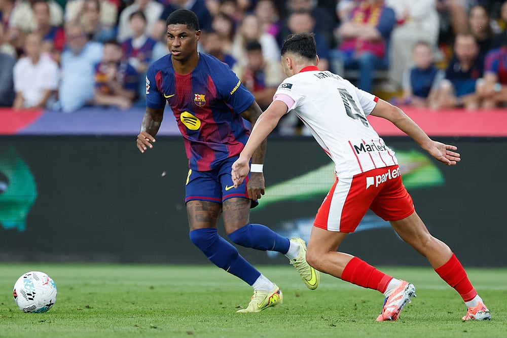 Spain soccer La liga Barcelona vs Girona match photos_Arnau Martinez