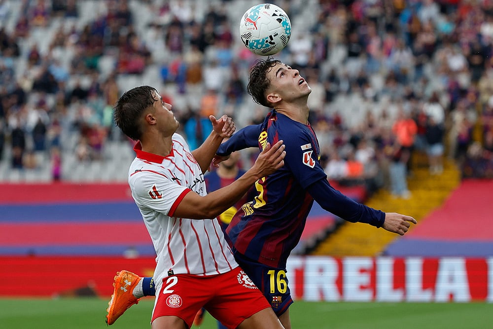 Spain soccer La liga Barcelona vs Girona match photos_Hugo Rincon