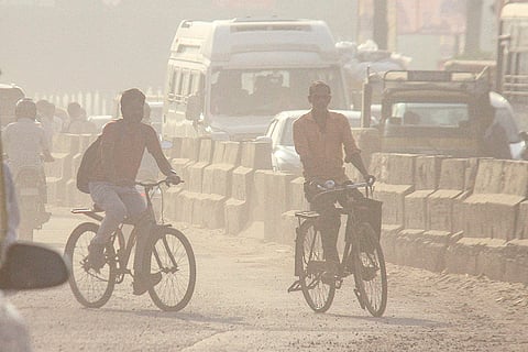 Weather: Low visibility in Gurugram