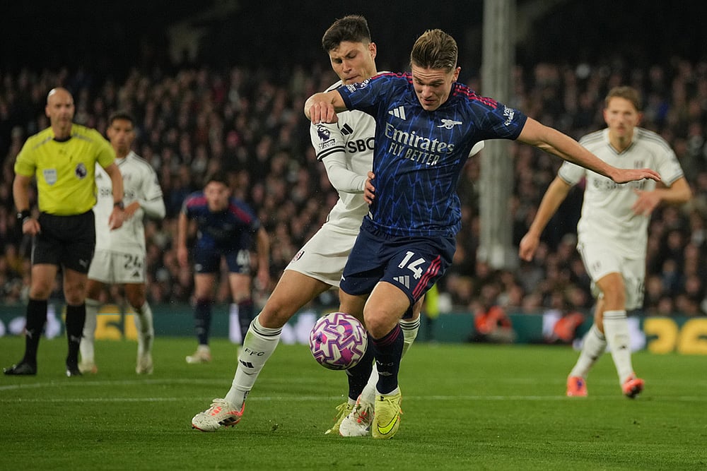 Britain soccer Premier League Arsenal Vs Fulham match photos_Jorge Cuenca 