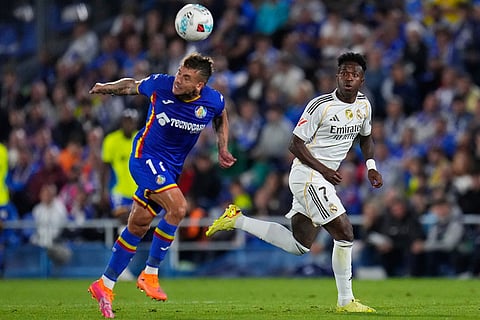 La Liga soccer match: Getafe vs Real Madrid