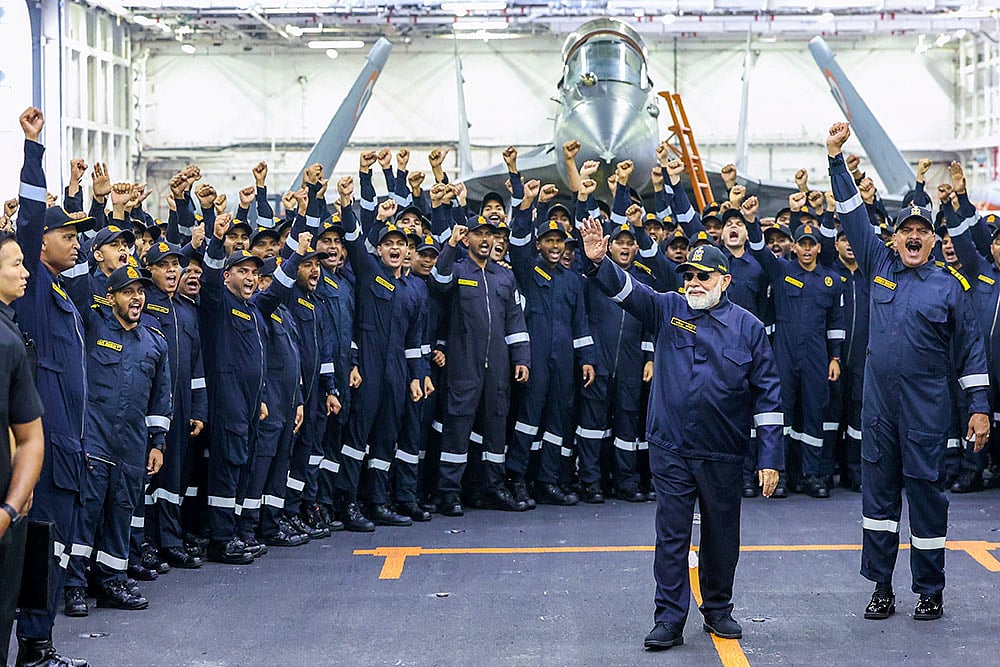 PM Modi celebrates Diwali with naval personnel