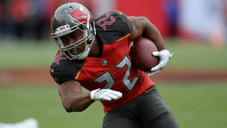 Martin finished his career with 5,356 yards rushing and 30 TDs in six seasons with the Buccaneers and one with the Raiders. - AP