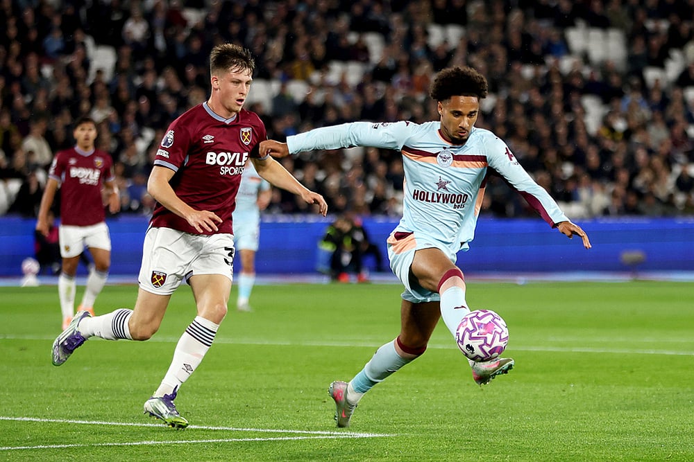 Britain soccer Premier League 2025-26 West Ham United Vs Brentford football photos_Oliver Scarles