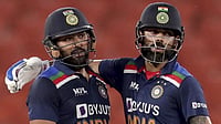 File Photo : File image of Rohit Sharma and Virat Kohli during an ODI match in 2021