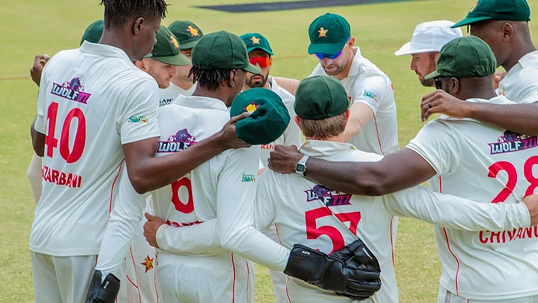 Zimbabwe bowled Afghanistan out for 159 in their second essay.  - Photo: X/Zimbabwe Cricket