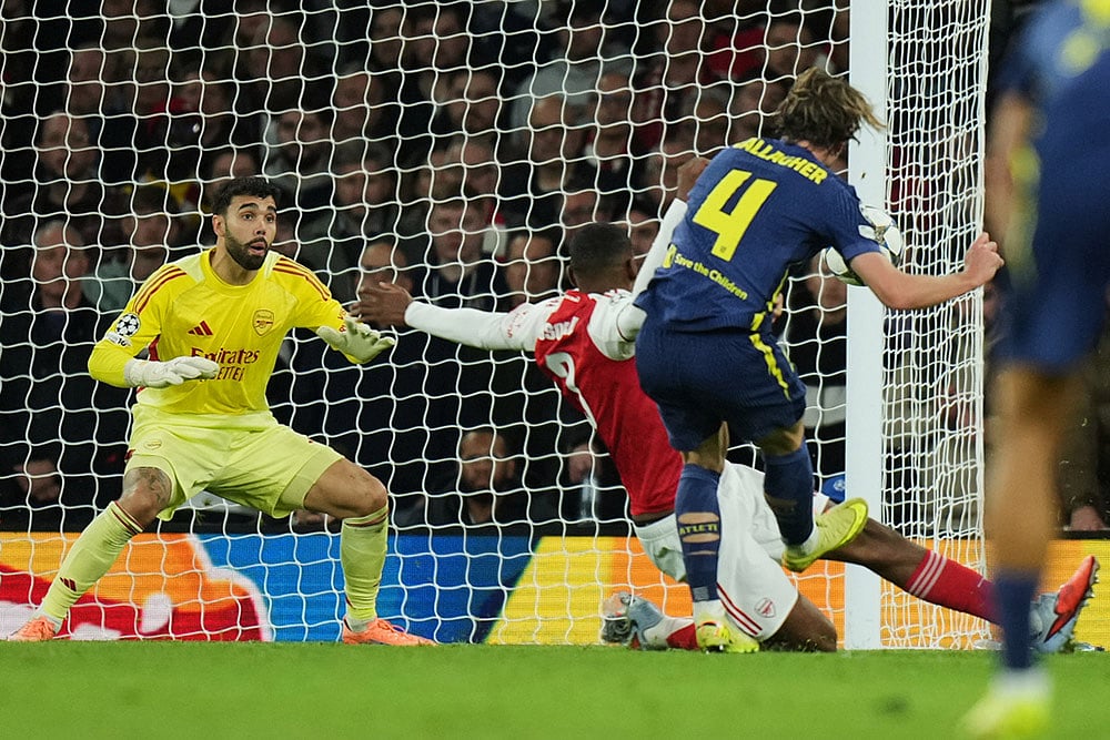 Britain soccer UEFA Champions League 2025-26 Arsenal Vs Atletico Madrid_Conor Gallagher