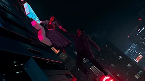 YouTube : A still of Ayushmann Khurrana and Rashmika Mandanna from Thamma