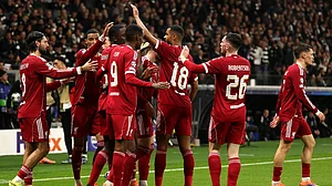 Liverpool celebrate against Eintracht