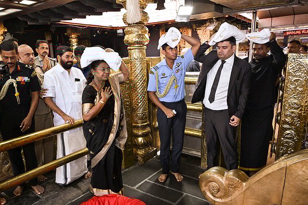 President Murmu at Sabarimala Temple