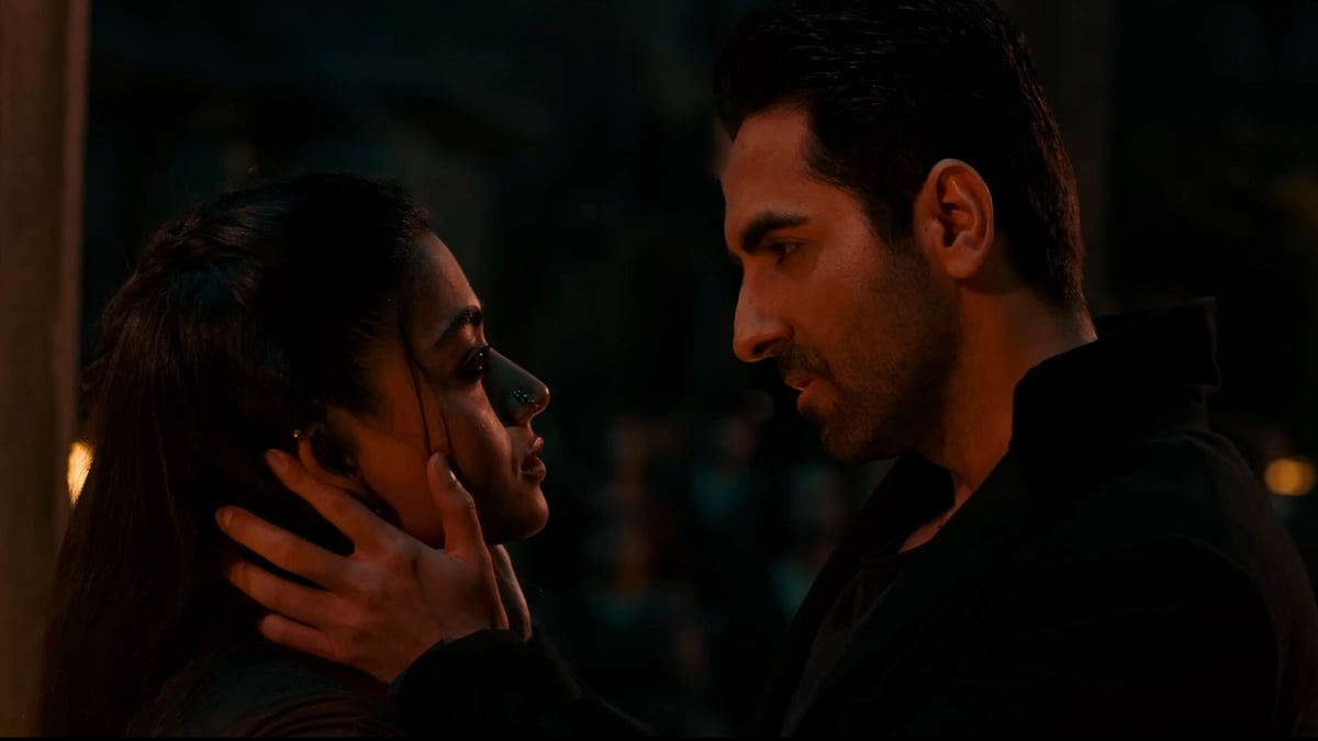 Ayushmann Khurrana and Rashmika Mandanna in Thamma (2025) 