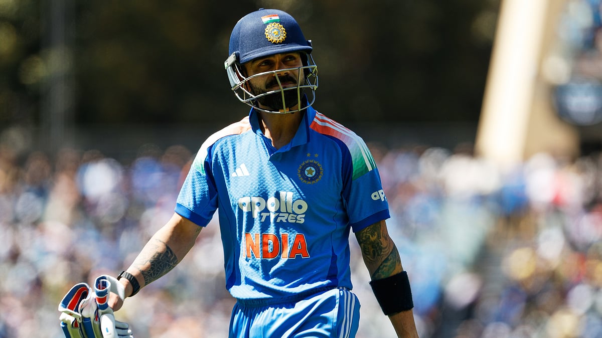 AP/James Elsby : Virat Kohli walks from the field after he was dismissed for no score during the one day international cricket match between Australia and India in Adelaide.