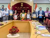 Punya Salila Srivastava, Secretary of Health and Family Welfare, in the presence of senior officials from various ministries at Nirman Bhawan
