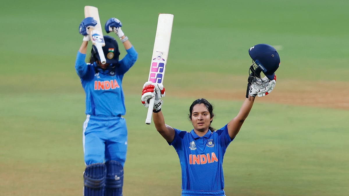 X/BCCIWomen : Pratika Rawal Matches Women's ODI Record With Maiden World Cup Century