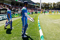 | Photo: AP/James Elsby : India Vs Australia Cricket 2nd ODI
