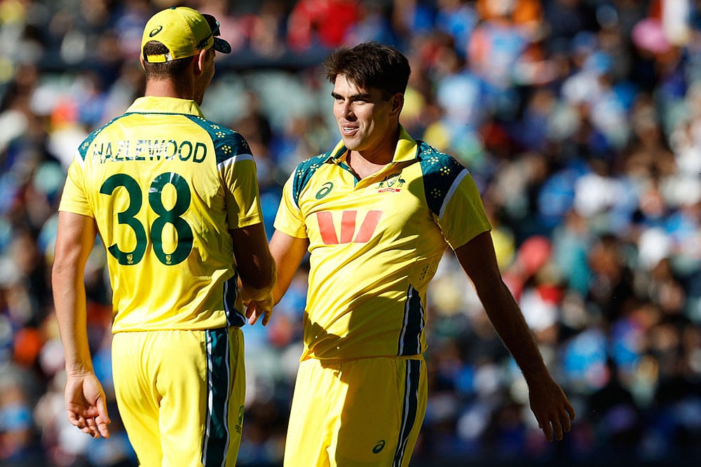 Indias Tour Of Australia ODI cricket IND vs AUS 2nd Match photos: Josh Hazlewood 