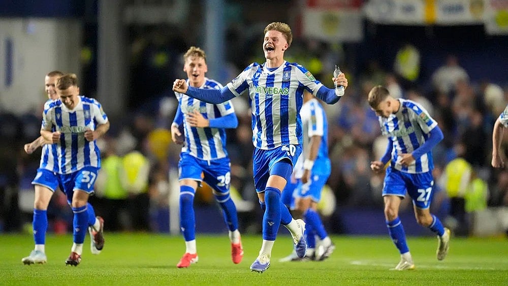 Sheffield Wednesday players in EFL Cup action. - | Photo: Danny Lawson/PA via AP