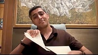 | Photo: Screenshot/X : Pakistan Super League side Multan Sultans' owner Ali Tareen tearing up the legal notice from PCB.