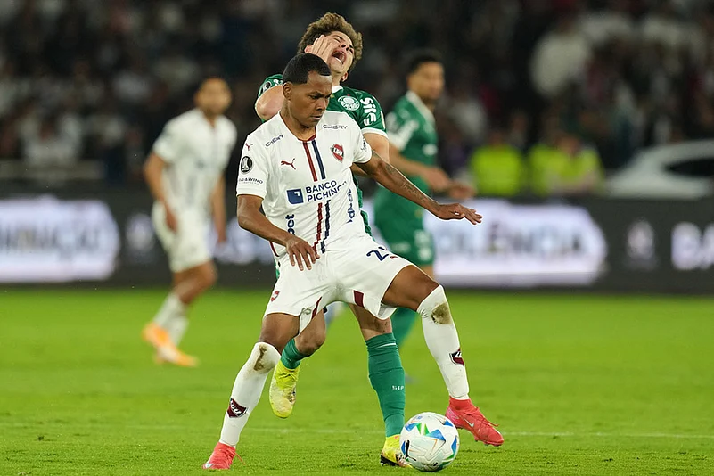 Ecuador Brazil Soccer Copa Libertadores Semi-Final LDU Quito Vs Palmeiras Leg 1_Bryan Ramirez