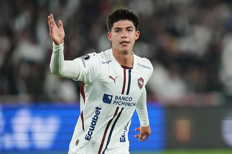 Ecuador Brazil Soccer Copa Libertadores Semi-Final LDU Quito Vs Palmeiras Leg 1_Gabriel Villamil