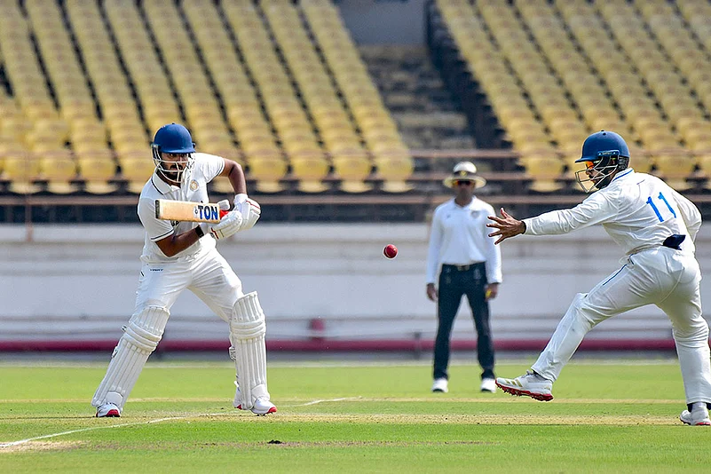 Ranji Trophy 2025-26 Saurashtra vs Madhya Pradesh Ranji Cricket Day 1_Harvik Desai
