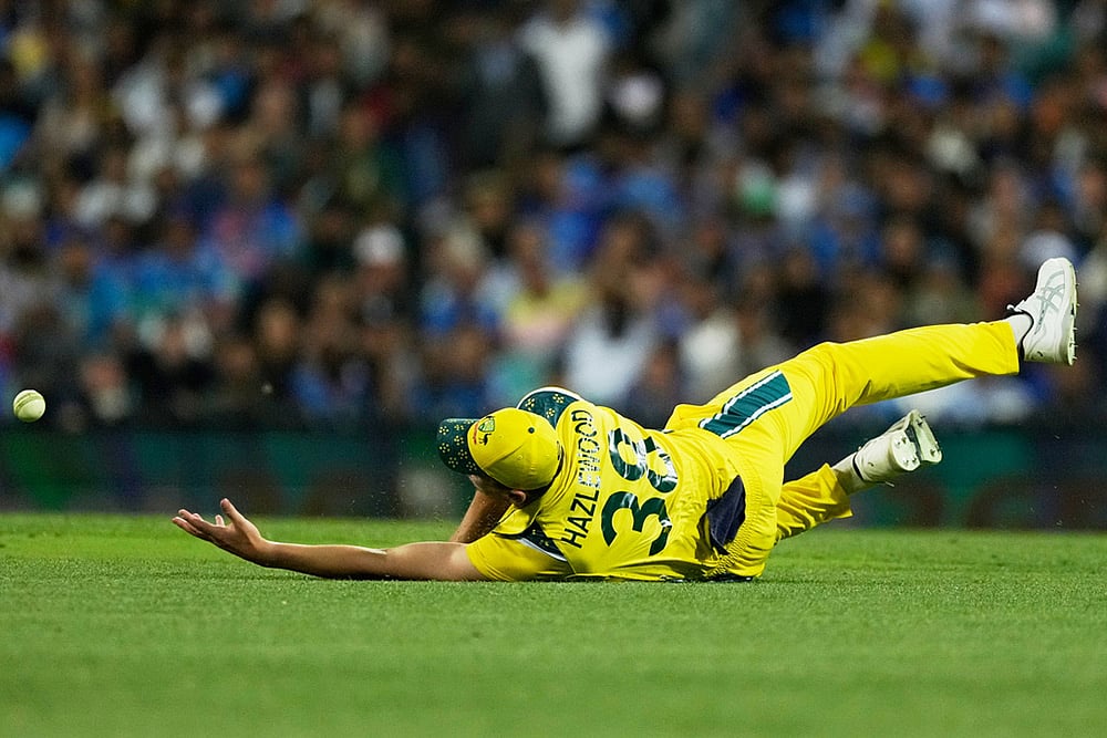 Indias Tour Of Australia IND vs AUS 3rd ODI Cricket match Photos_Josh Hazlewood