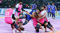 Special Arrangement : Jaipur Pink Panthers vs Haryana Steelers, PKL 12 Play-In