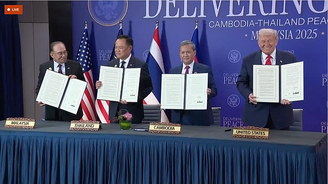 Thailand And Cambodia Sign Historic Peace Deal In Presence Of Donald Trump