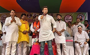 PTI : Bihar Election: Chirag Paswan poll rally in Patna.