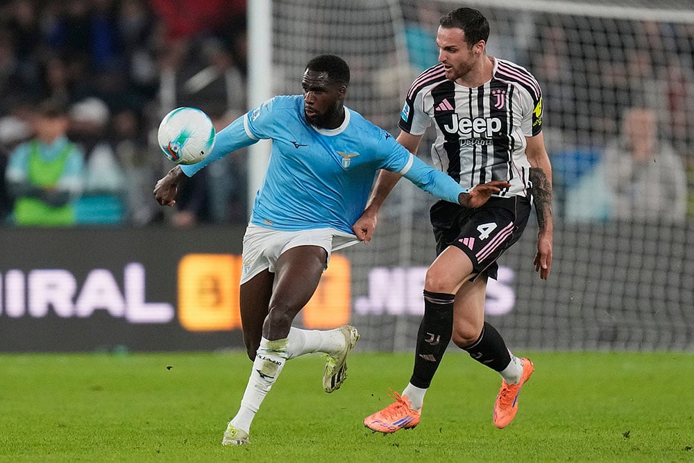 Italy soccer Serie A 2025-26 Lazio Vs Juventus_Federico Gatti