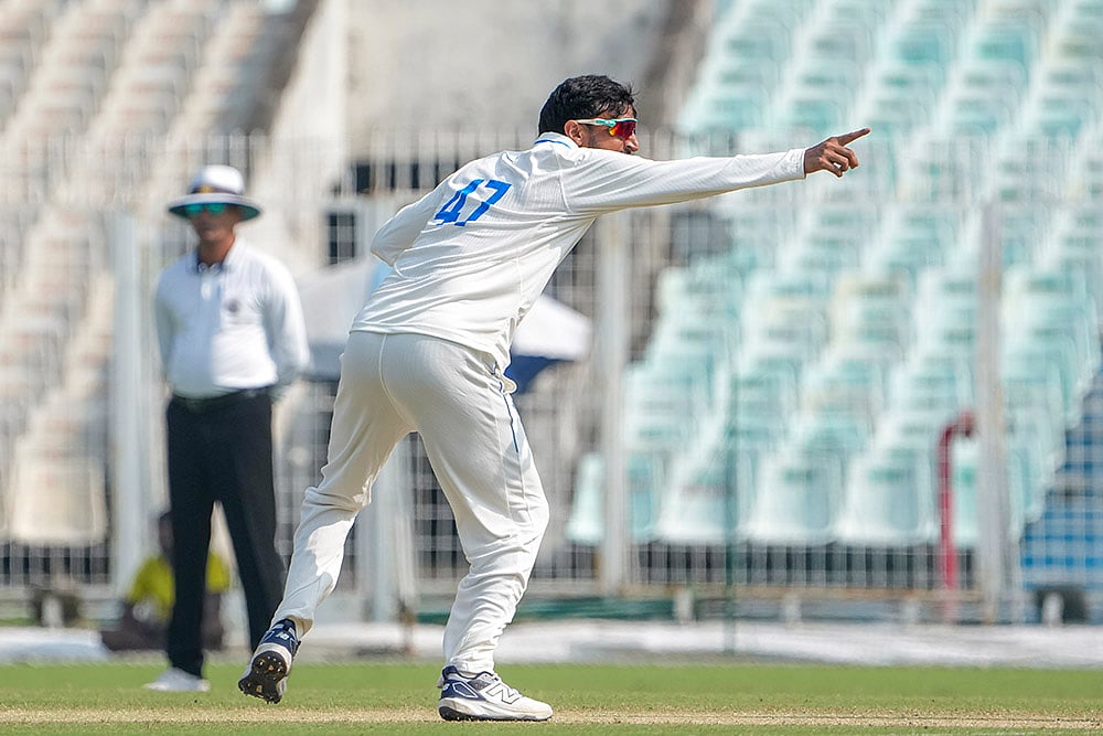 Ranji Trophy Cricket 2025-26 Bengal vs Gujarat - Day 3 photos_Shahbaz Ahmed