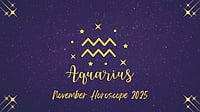 Aquarius November 2025 Horoscope: Transitional Month With Progress In Career, Finances, Education, And Relationships Aquarius Monthly Horoscope for November 2025