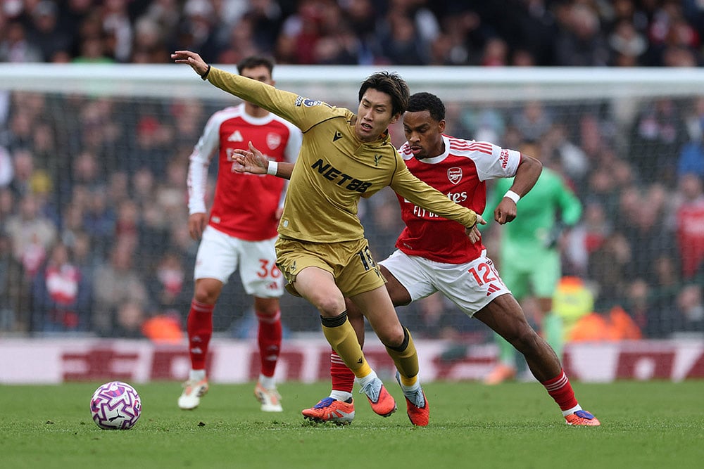 Britain soccer Premier League 2025-26 Arsenal vs Crystal Palace_ Daichi Kamada