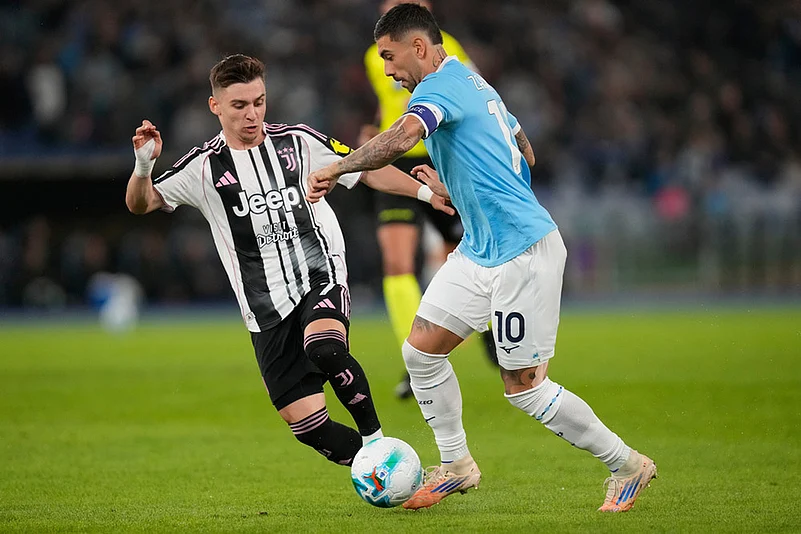 Italy soccer Serie A 2025-26 Lazio Vs Juventus_Francisco Conceicao