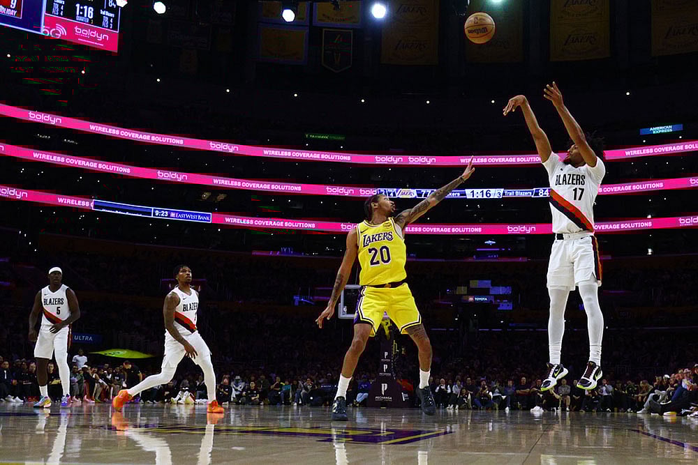 NBA: Los Angeles Lakers vs Portland Trail Blazers