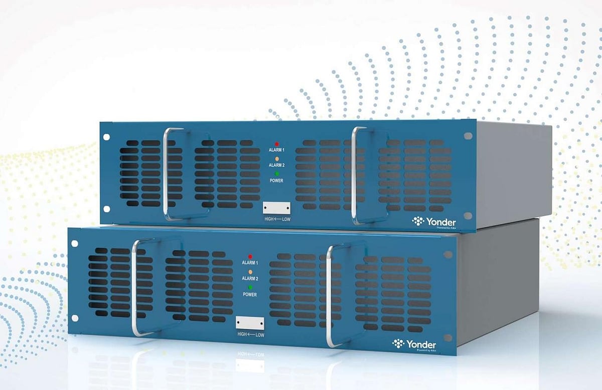 Ador Powertron unveils its 30kW EV-charger power module (two stacked units shown).