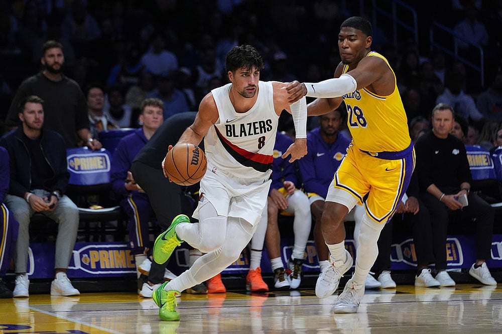 NBA Basketball: Portland Trail Blazers vs Los Angeles Lakers