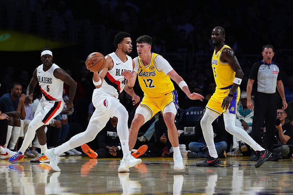 NBA Basketball Championship: Portland Trail Blazers vs Los Angeles Lakers