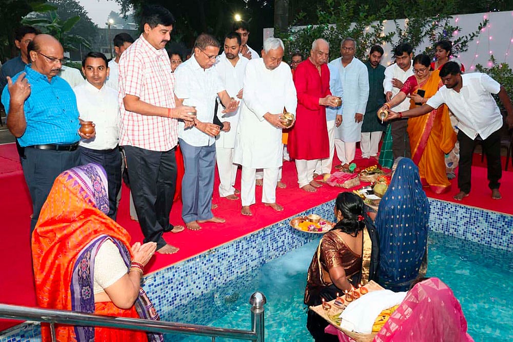 Chhath Puja festival 2025 Nitish Kumar