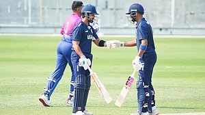 X/ EmiratesCricket : UAE Vs United States, ICC Men's Cricket World Cup League 2 2023-27: Shubham Ranjane Shines As USA Grab 4-Wicket Win