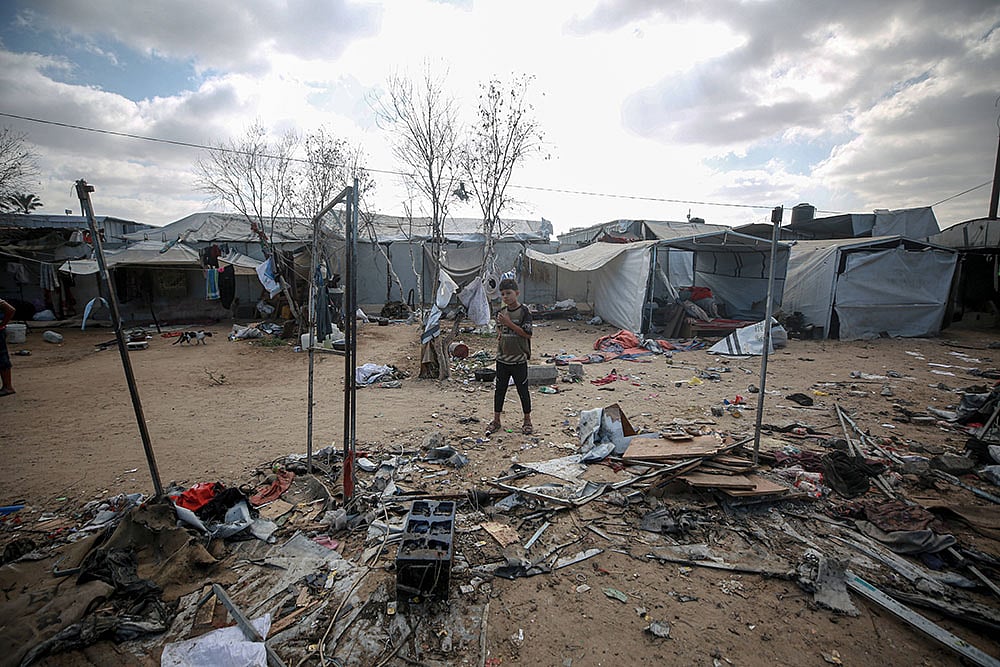 Gaza war, Israeli army strike on the Bureij camp_