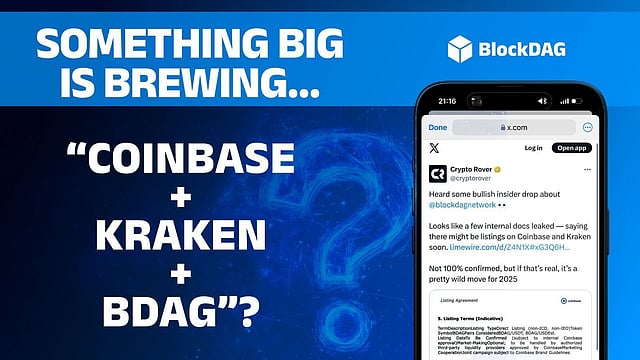 Leaked Coinbase And Kraken Listing Rumors Push BlockDAG’s $433M+ Presale Gains As The Best Crypto To Buy Today