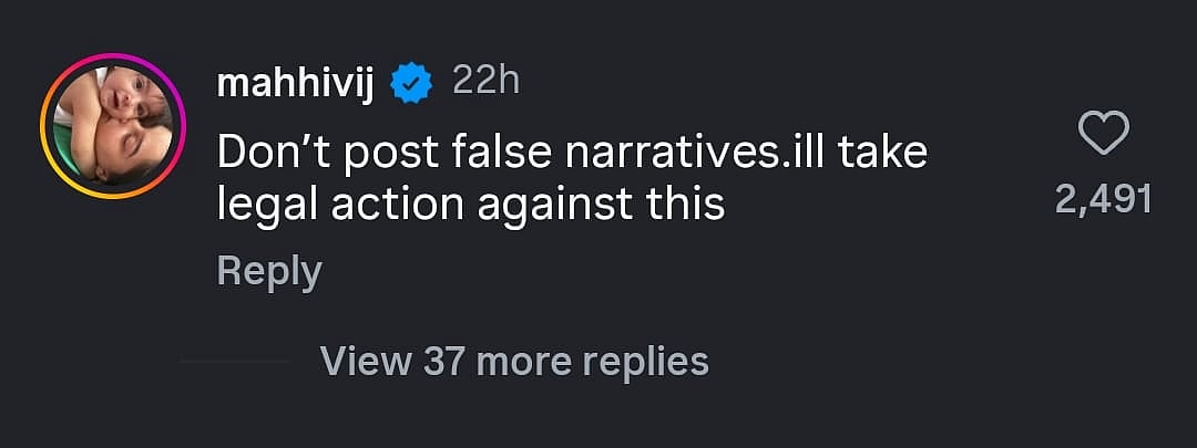 Mahhi Vij on divorce rumours