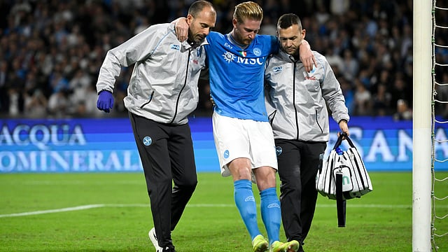 Serie A: Napoli's Kevin De Bruyne Sidelined For Up To Four Months After Hamstring Surgery