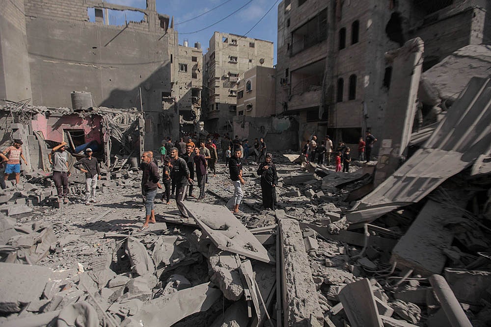 Gaza war, Israeli army strike on the Bureij camp_gaza conflict