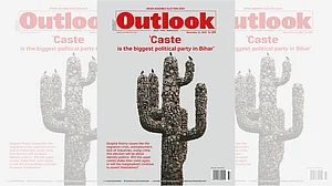 Artwork by Subodh Gupta; Photo by Suresh K Pandey : Outlook Cover