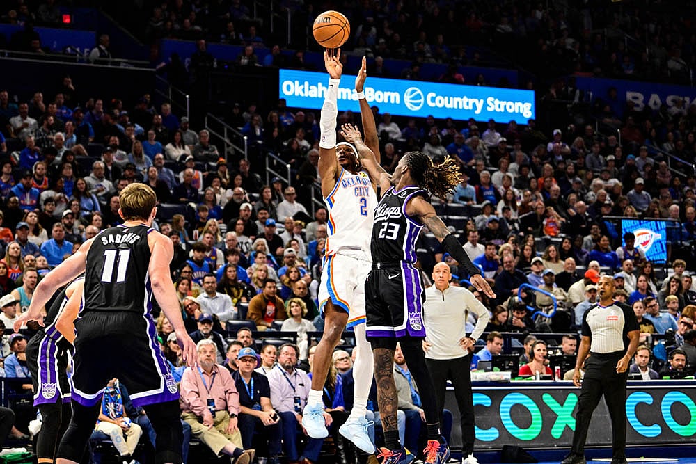 NBA 2025 Oklahoma City Thunder vs Sacramento Kings basketball game_