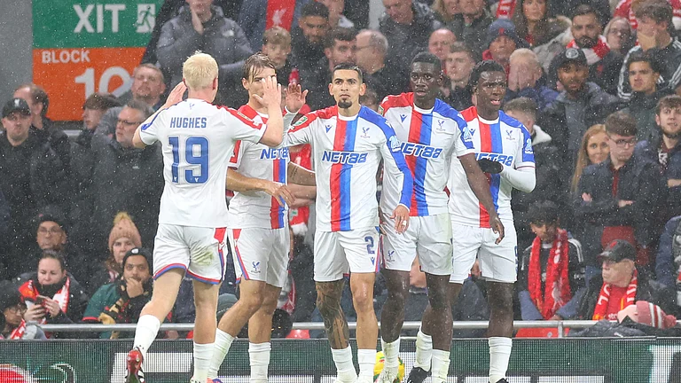 Crystal Palace celebrate against Crystal Palace - null