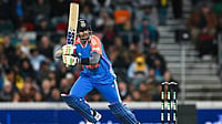 AP : Suryakumar Yadav bats during the opening T20 international between India and Australia in Canberra.